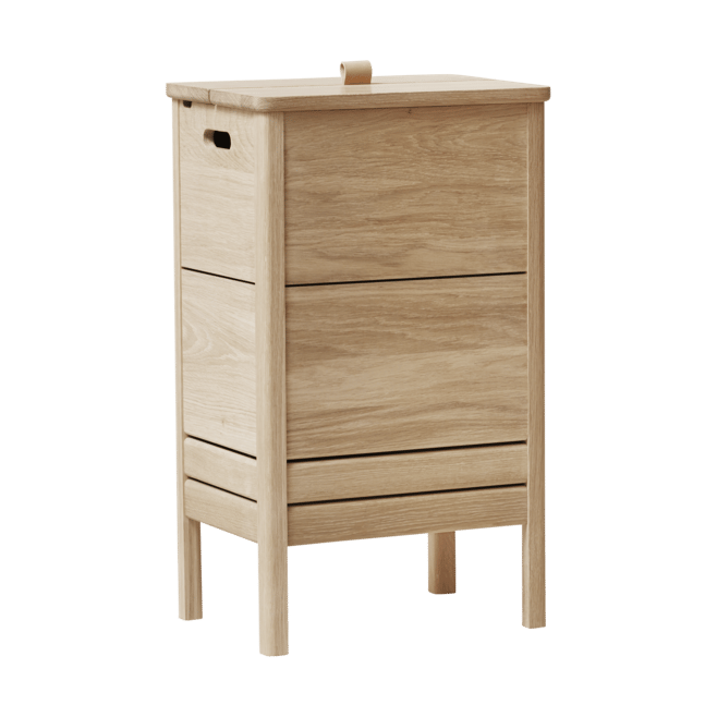 A Line wasmand - Wit eiken - Form & Refine