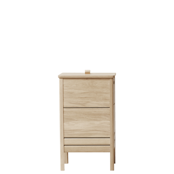 A Line wasmand - Wit eiken - Form & Refine