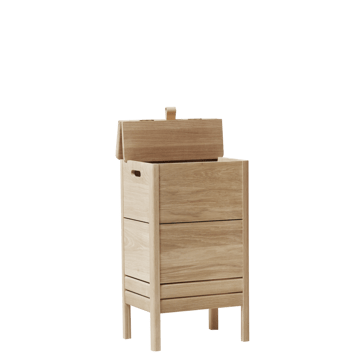 A Line wasmand - Wit eiken - Form & Refine