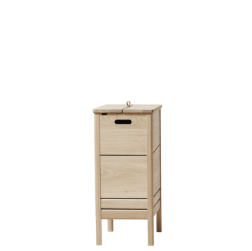 A Line wasmand - Wit eiken - Form & Refine