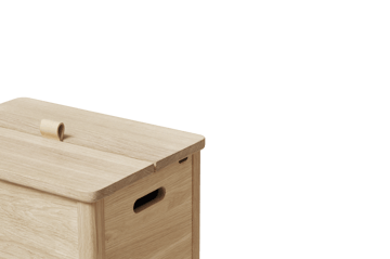 A Line wasmand - Wit eiken - Form & Refine
