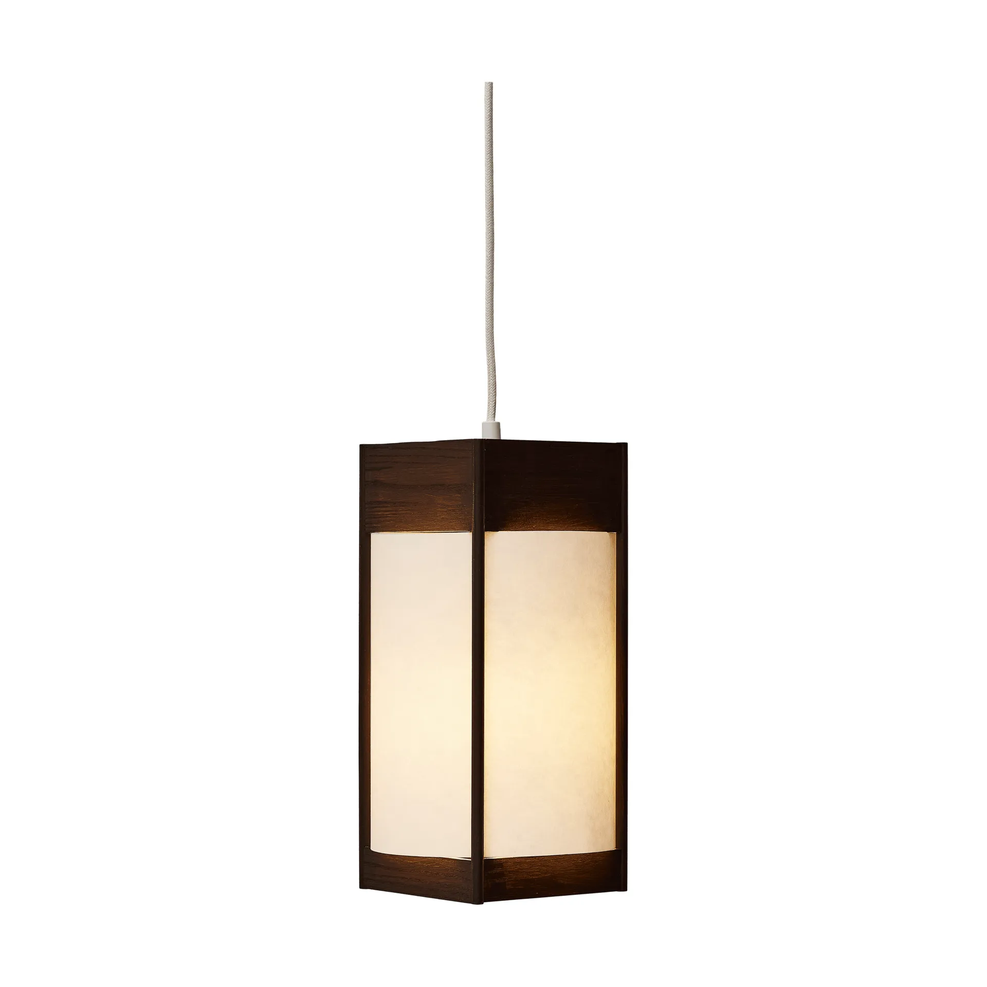 Andon hanglamp, Donkerbruin essen, medium Form & Refine