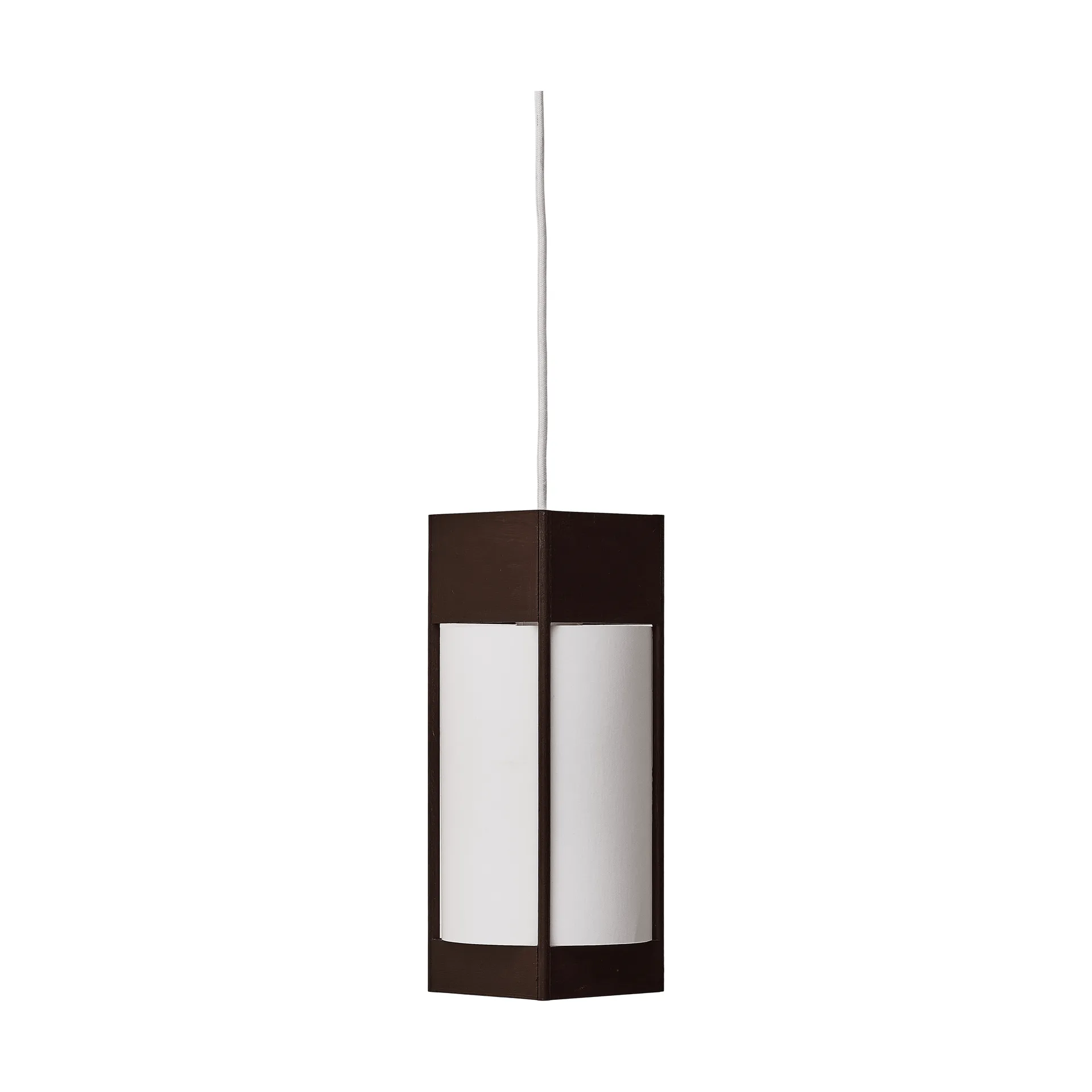 Andon hanglamp, Donkerbruin essen, small Form & Refine