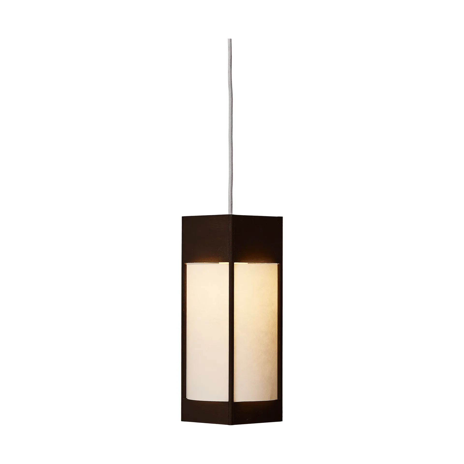 Andon hanglamp, Donkerbruin essen, small Form & Refine