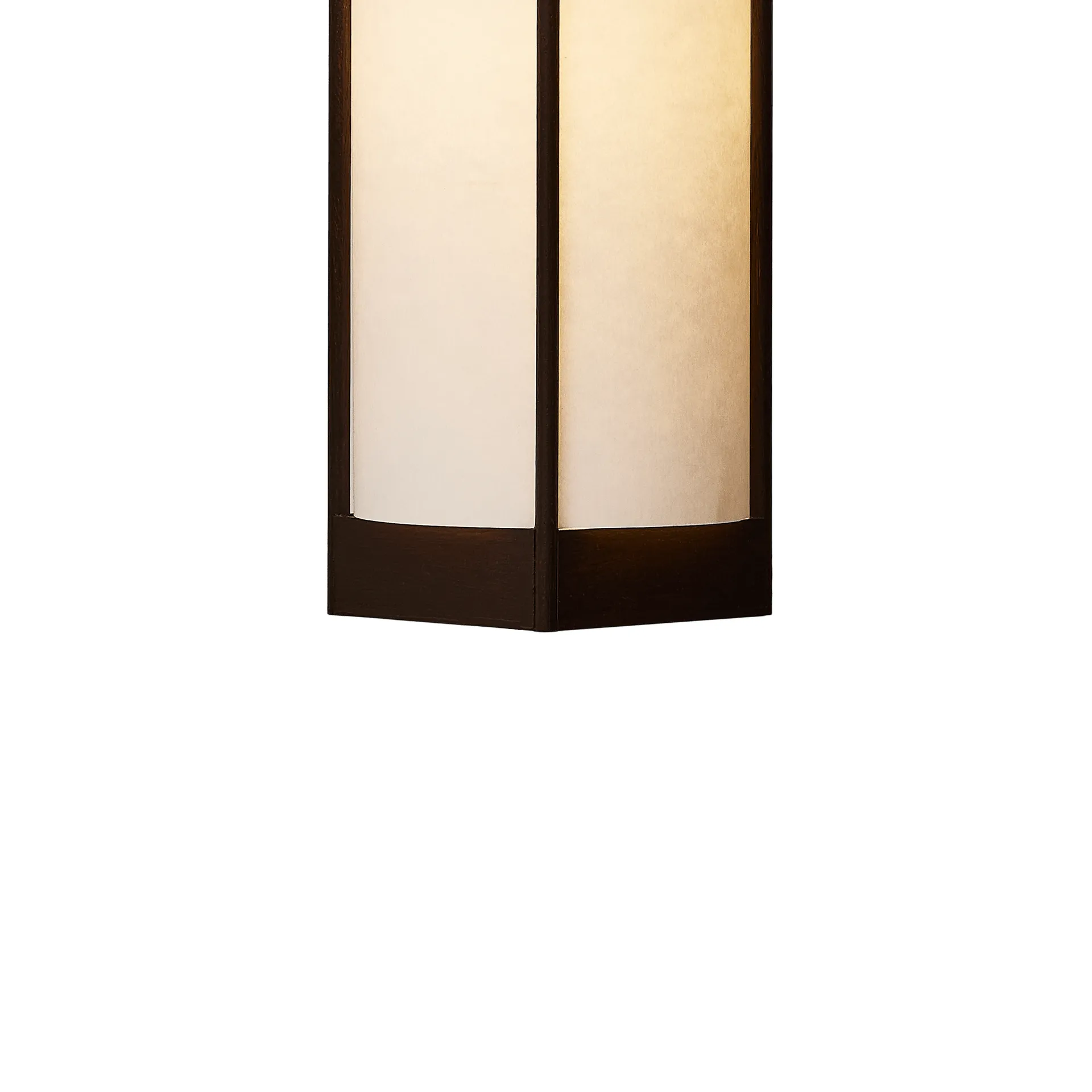 Andon hanglamp, Donkerbruin essen, small Form & Refine