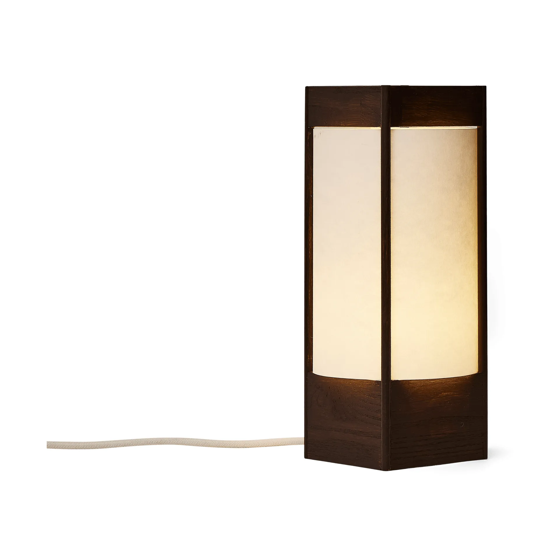 Andon tafellamp, Donkerbruin essen, 32 cm Form & Refine