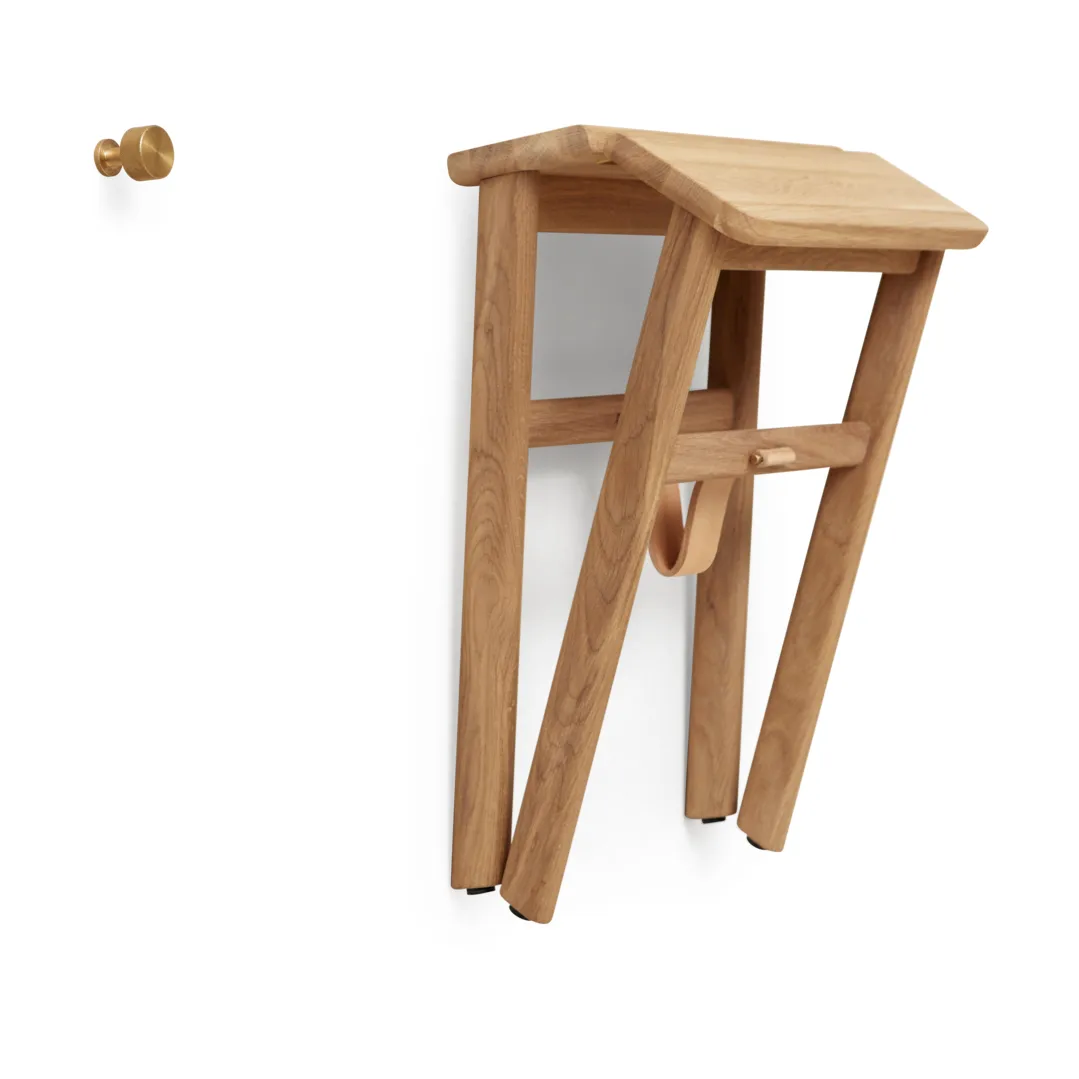 Angle kruk opvouwbaar, Eikenhout Form & Refine