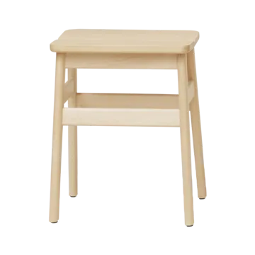 Angle Standard ronde kruk 45 cm - Beukenhout, Ø32x46 cm - Form & Refine