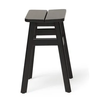 Angle Standard ronde kruk 45 cm - Zwart, Ø32x46 cm - Form & Refine