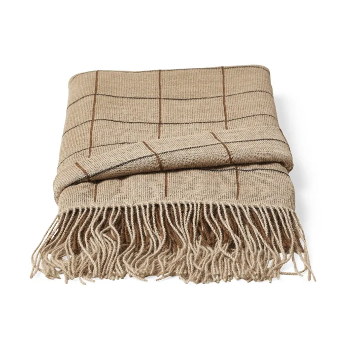 Aymara deken 130x190 cm, New square brown Form & Refine