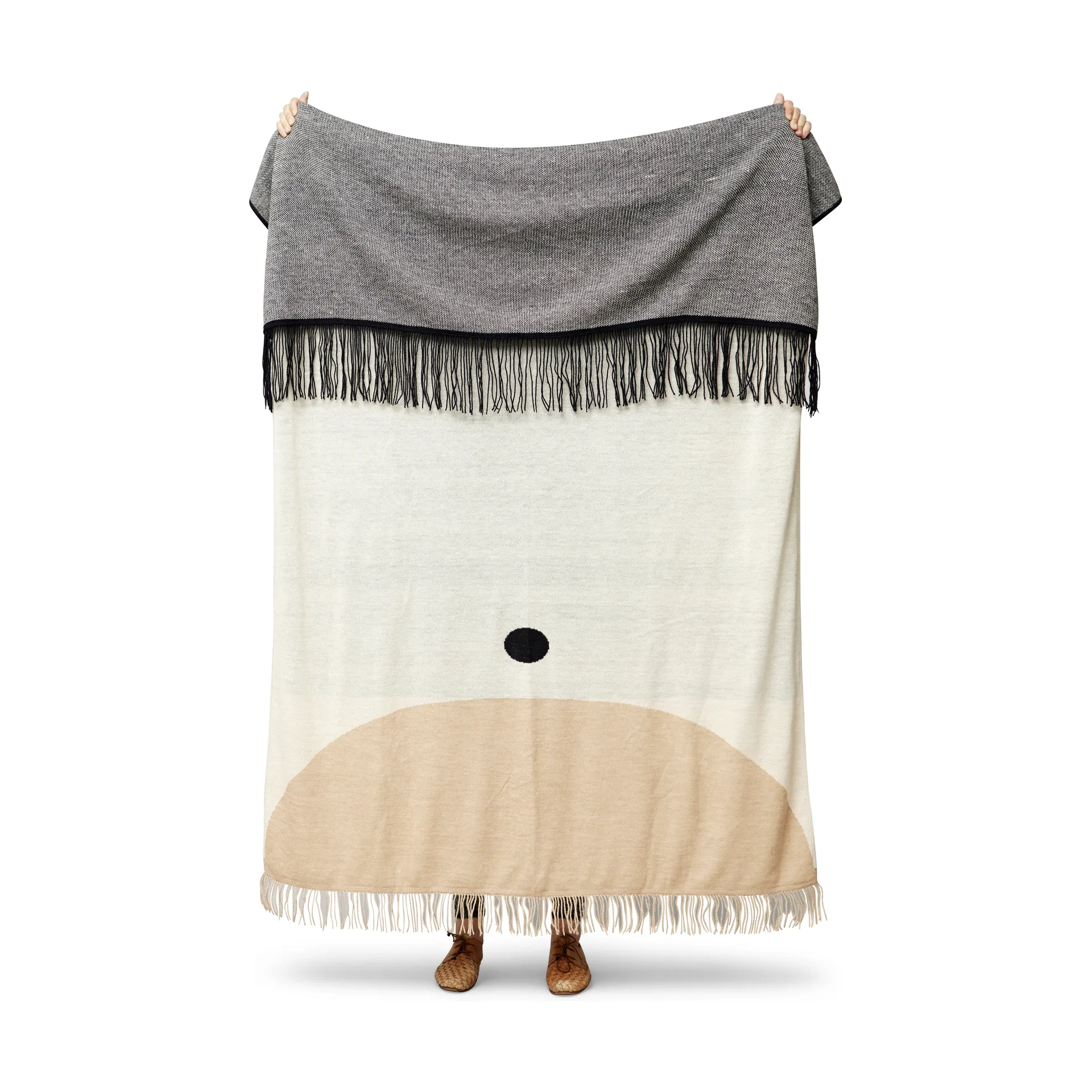 Aymara deken 130x190 cm, Pattern crème Form & Refine