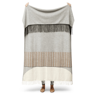 Aymara deken 130x190 cm - Pattern grey - Form & Refine