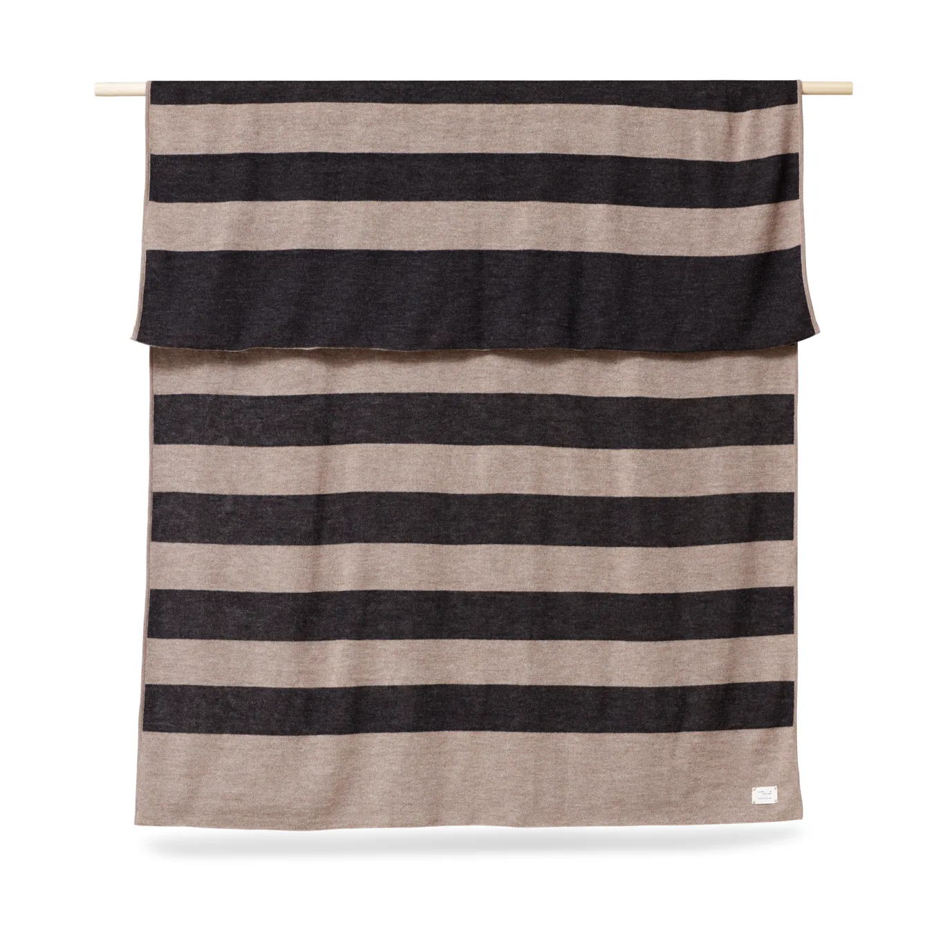 Aymara deken 130x190 cm, Ribbon Beige-black Form & Refine