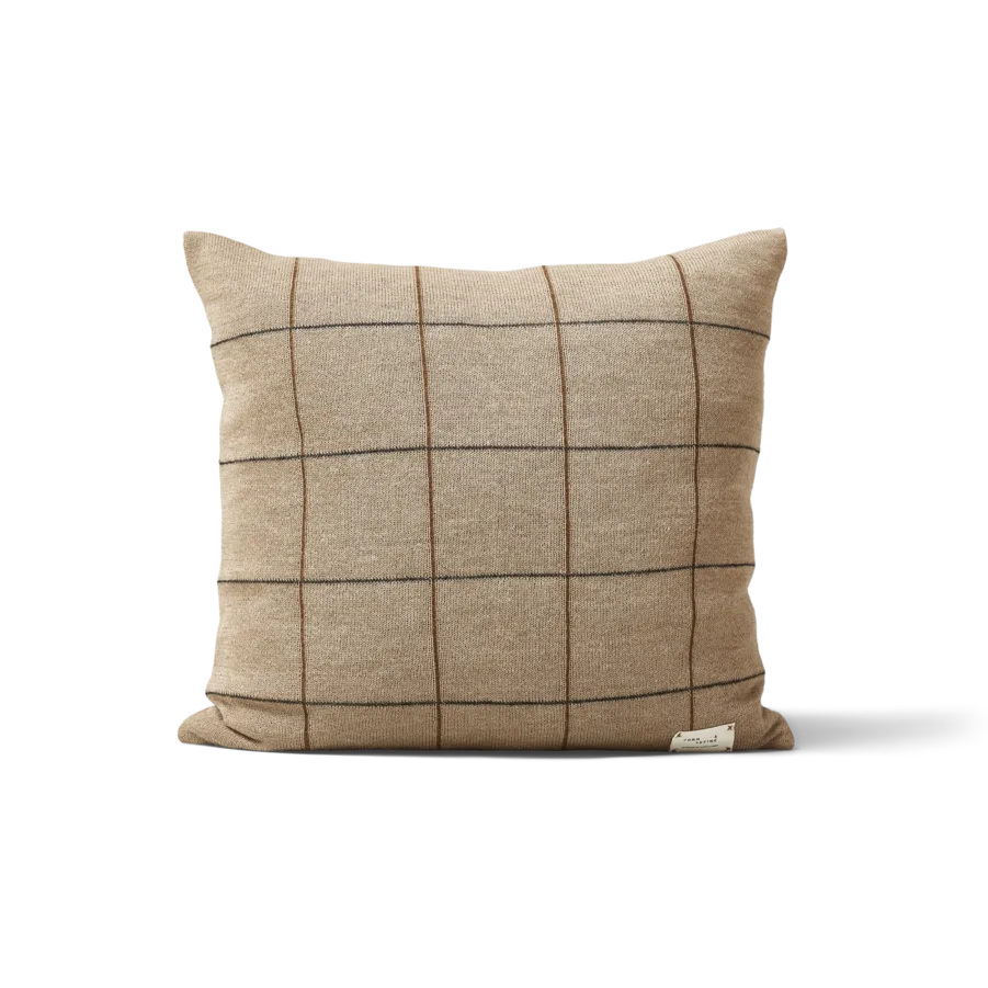 Aymara kussen 52x52 cm, New square brown Form & Refine