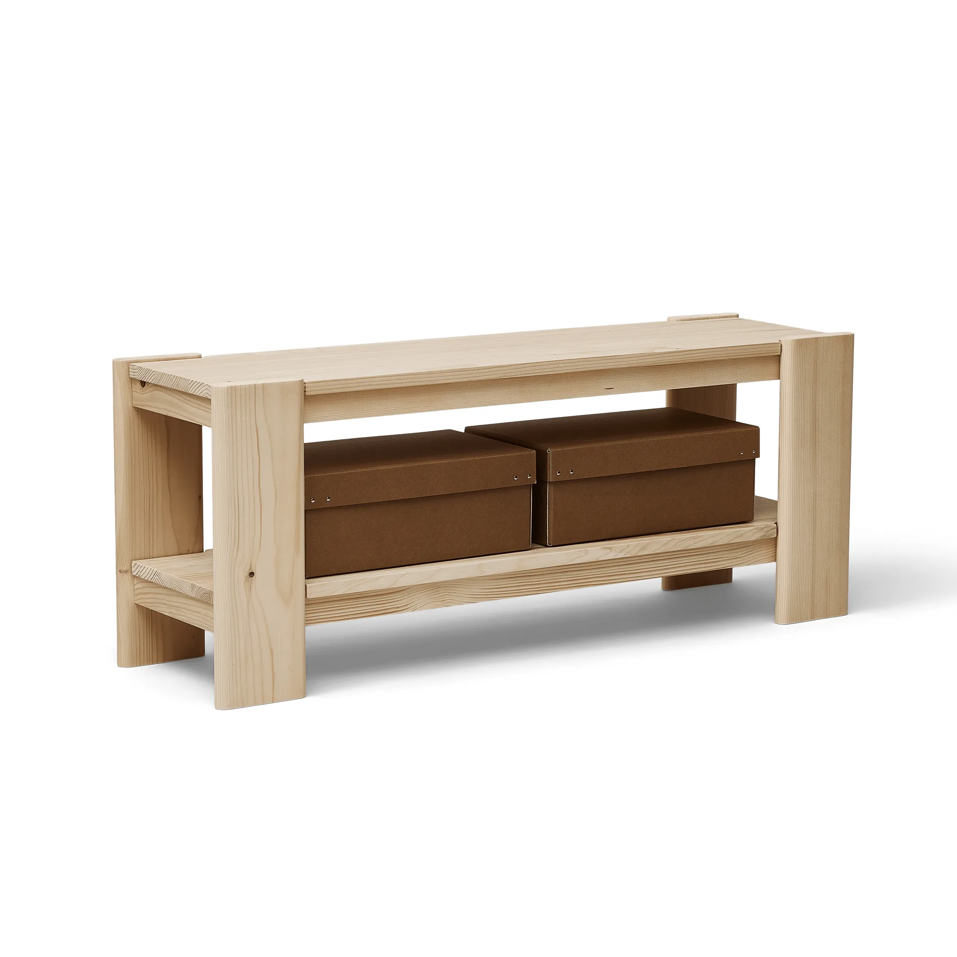 Beam bank 112 cm, Dennenbos Form & Refine