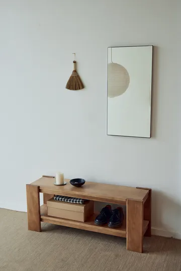 Beam bank - Diepbruin dennenhout, 112x45x33 cm - Form & Refine