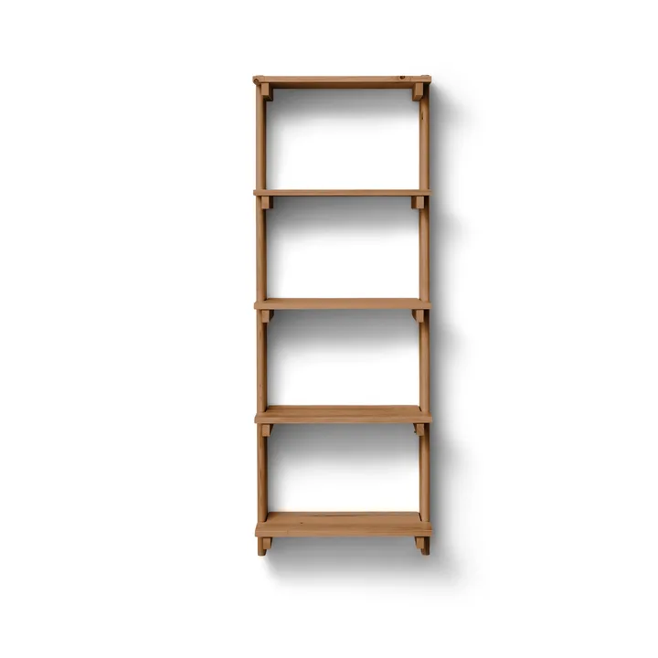 Beam Shelf wandplank - Diepbruin dennenhout, 60x167x25 cm - Form & Refine