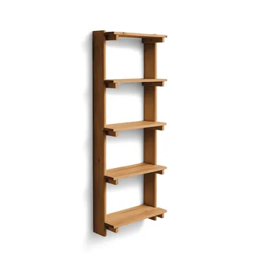 Beam Shelf wandplank - Diepbruin dennenhout, 60x167x25 cm - Form & Refine