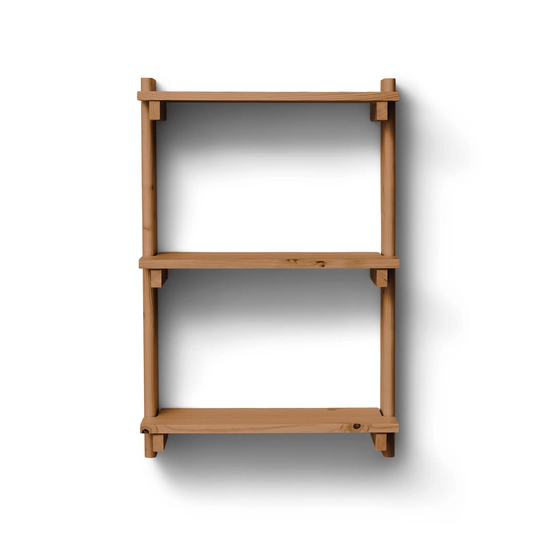 Beam Shelf wandplank, Diepbruin dennenhout, 60x90,5x25 cm Form & Refine
