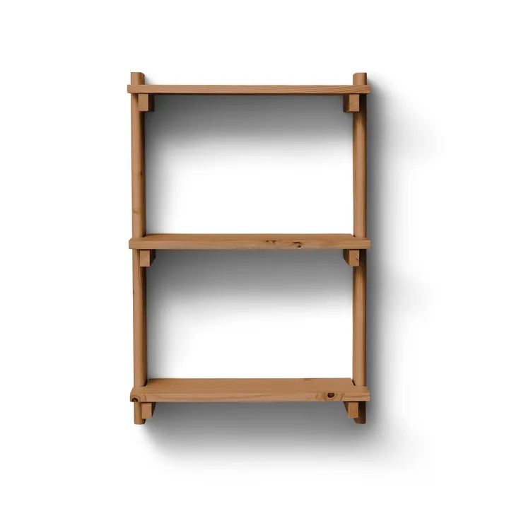 Beam Shelf wandplank - Diepbruin dennenhout, 60x90,5x25 cm - Form & Refine