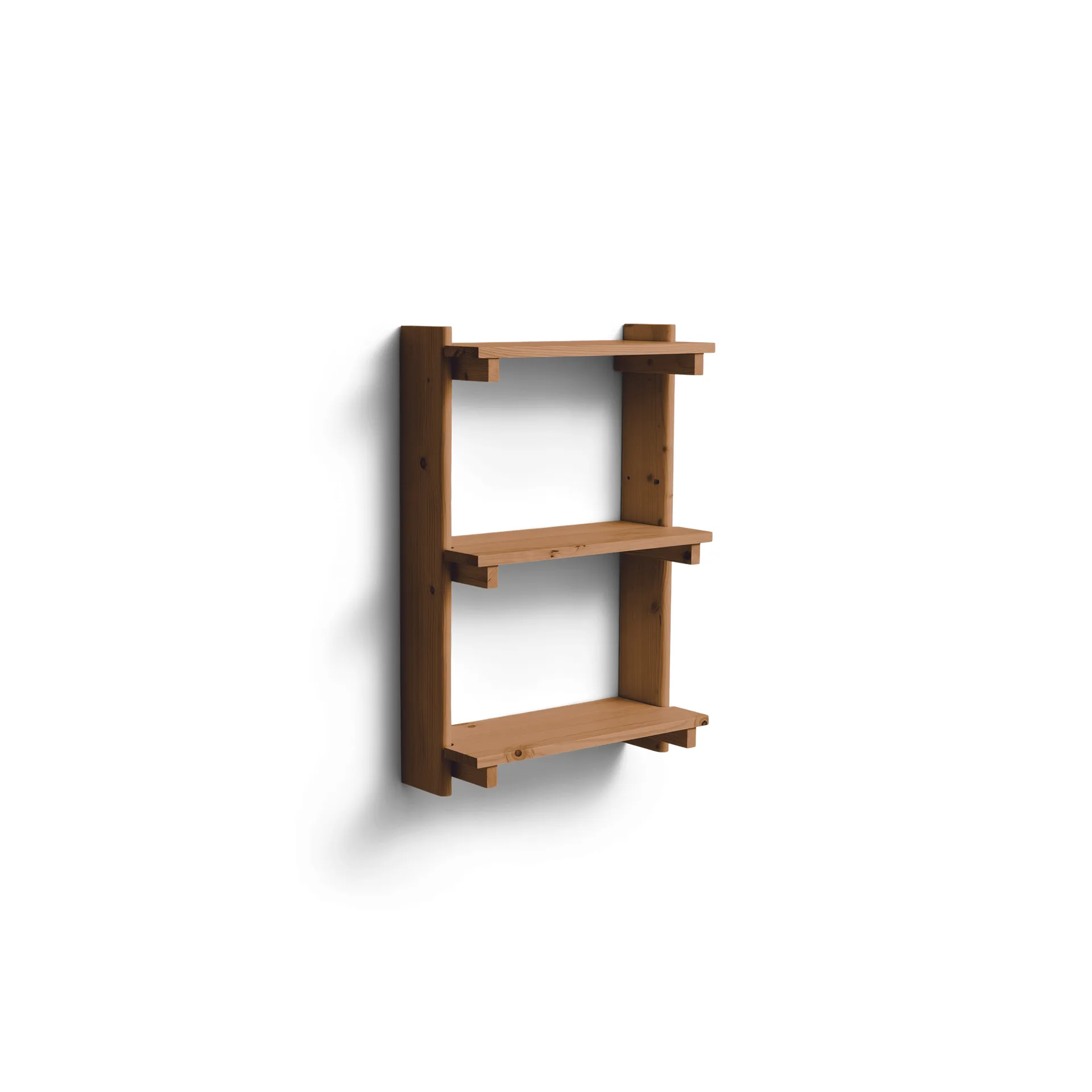 Beam Shelf wandplank, Diepbruin dennenhout, 60x90,5x25 cm Form & Refine