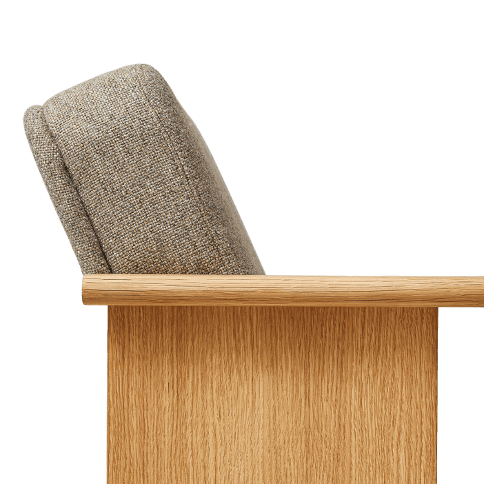 Block loungestoel, Eik-Hallingdal 65-0227 Form & Refine