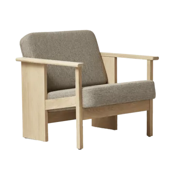 Block loungestoel - Wit eik-Hallingdal 65-0227 - Form & Refine