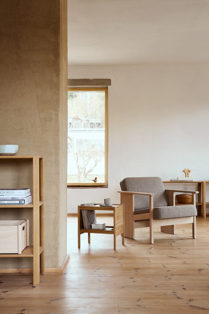 Block loungestoel, Wit eik-Hallingdal 65-0227 Form & Refine