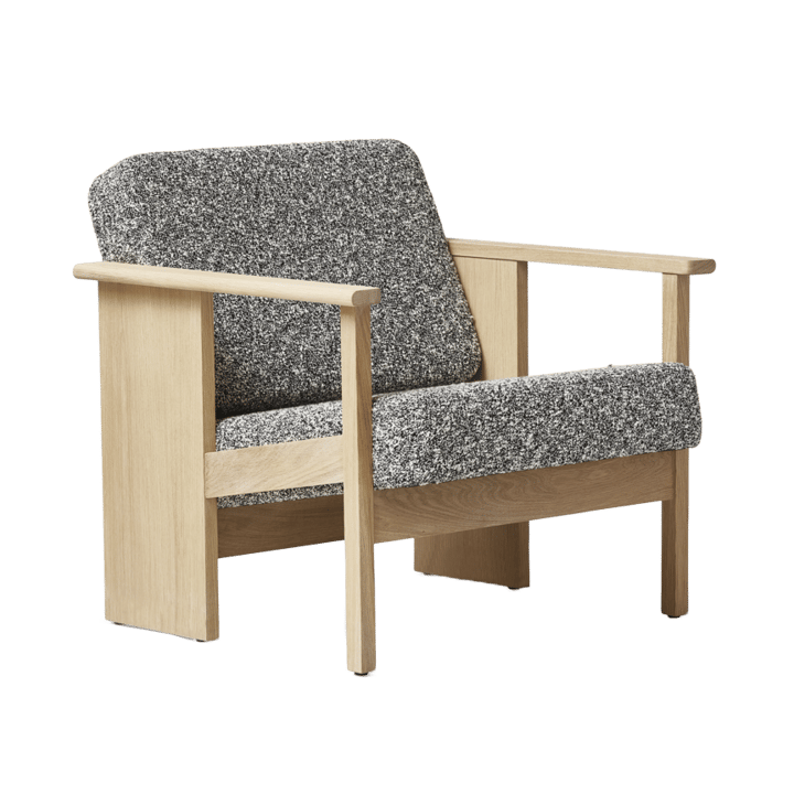 Block loungestoel - Wit eik-Zero 0004 - Form & Refine