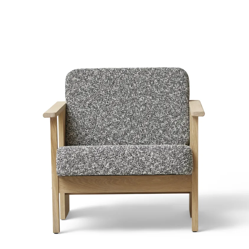 Block loungestoel, Wit eik-Zero 0004 Form & Refine