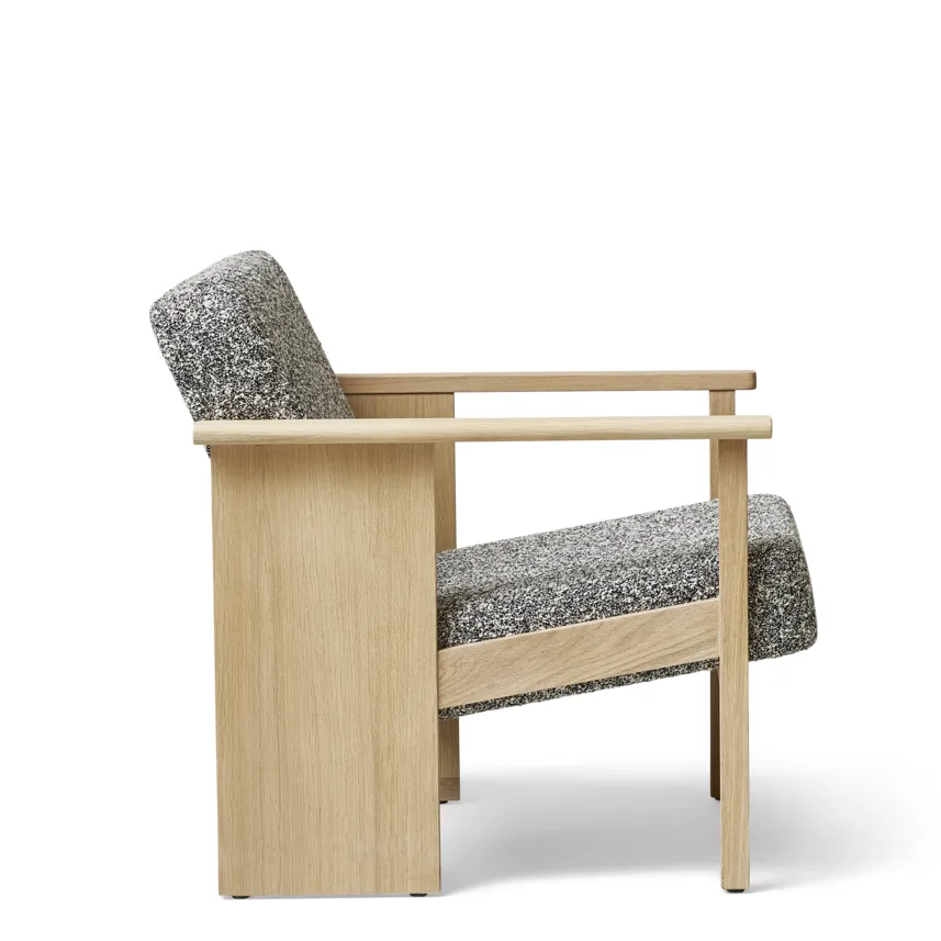 Block loungestoel, Wit eik-Zero 0004 Form & Refine