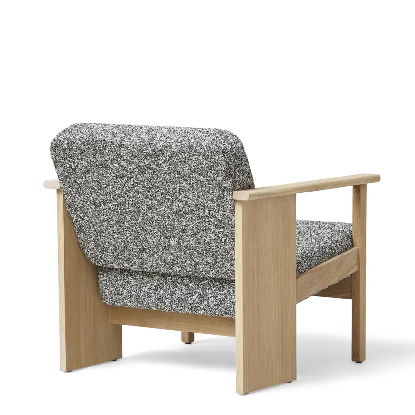 Block loungestoel, Wit eik-Zero 0004 Form & Refine