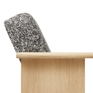 Block loungestoel - Wit eik-Zero 0004 - Form & Refine