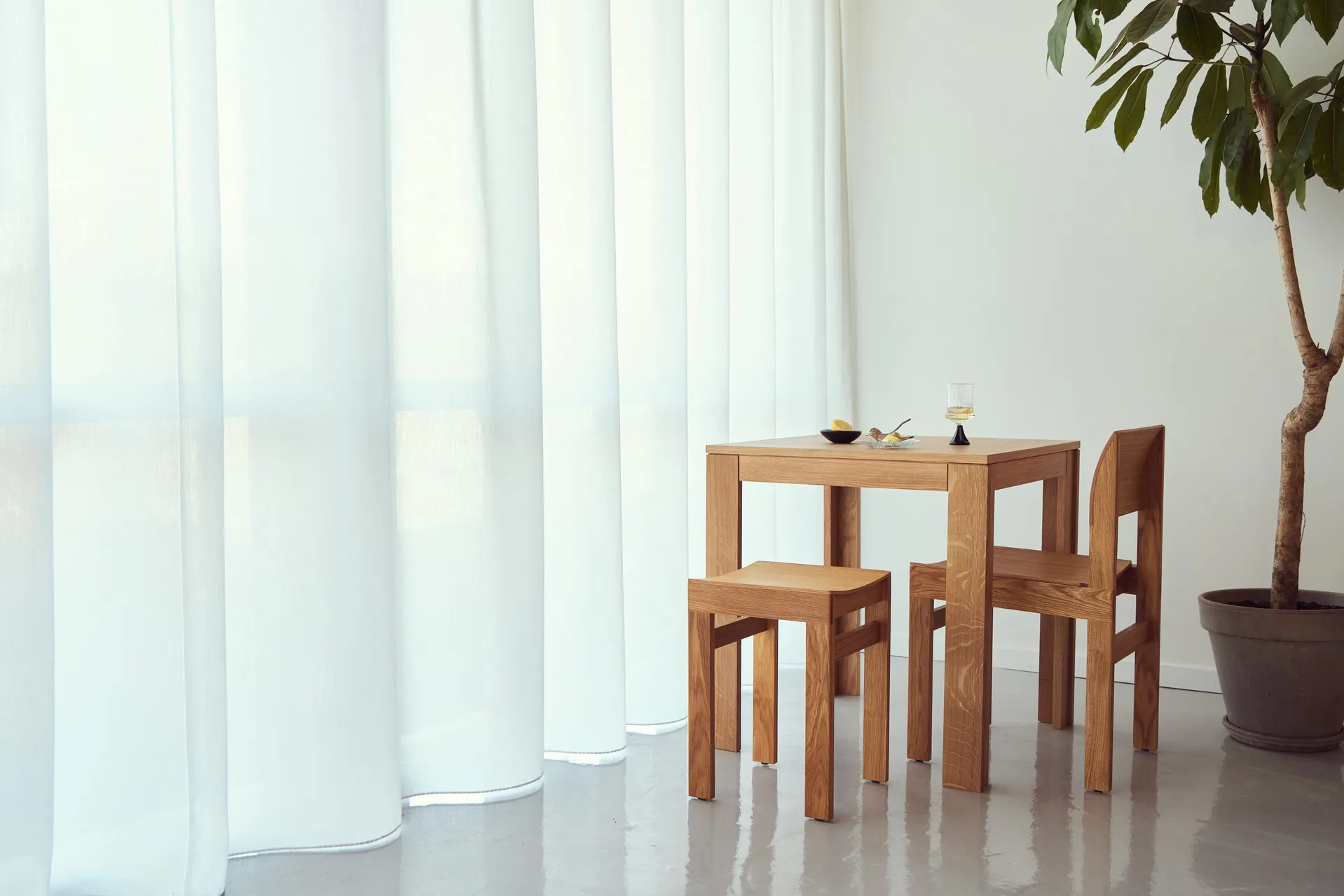 Element tafel 70x70 cm, Eikenhout Form & Refine