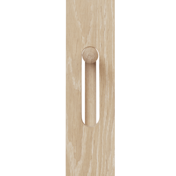 Foyer rockhanger 173,3 cm - Wit eiken - Form & Refine