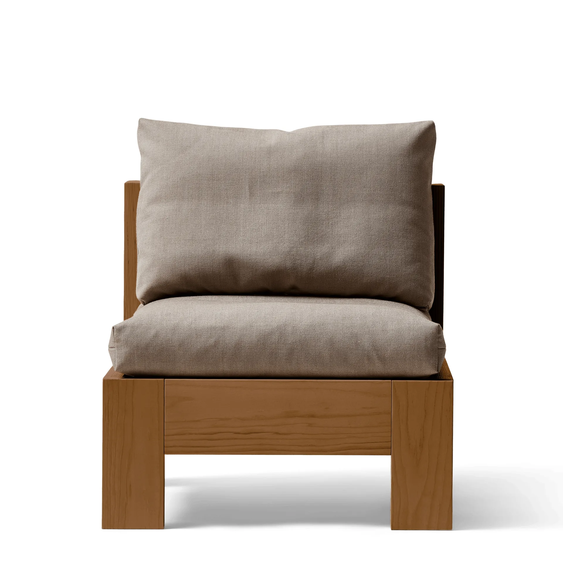 Icon loungestoel, Technicolor 0370-diepbruin dennen Form & Refine