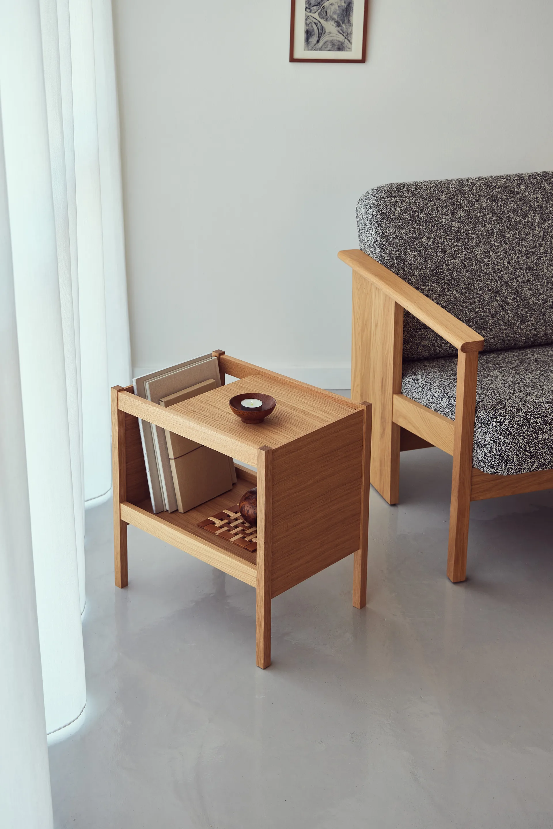 Journal bijzettafel 29x43 cm, Eikenhout Form & Refine