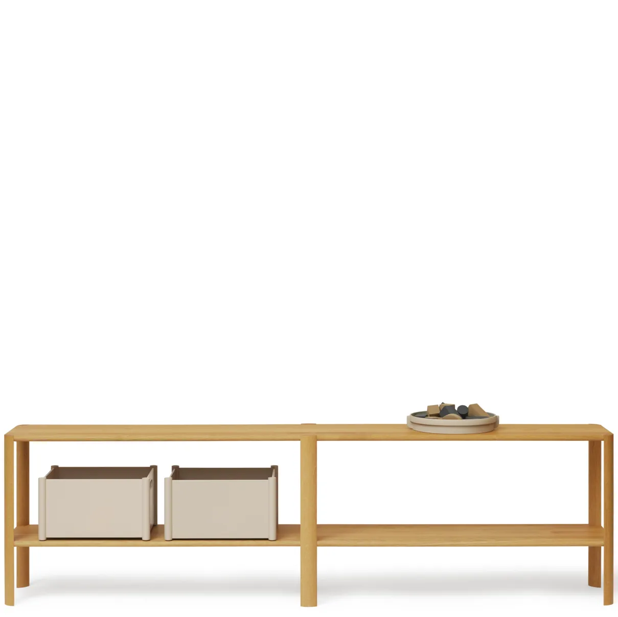 Leaf plankrek 2 planken 57x200 cm, Eikenhout Form & Refine