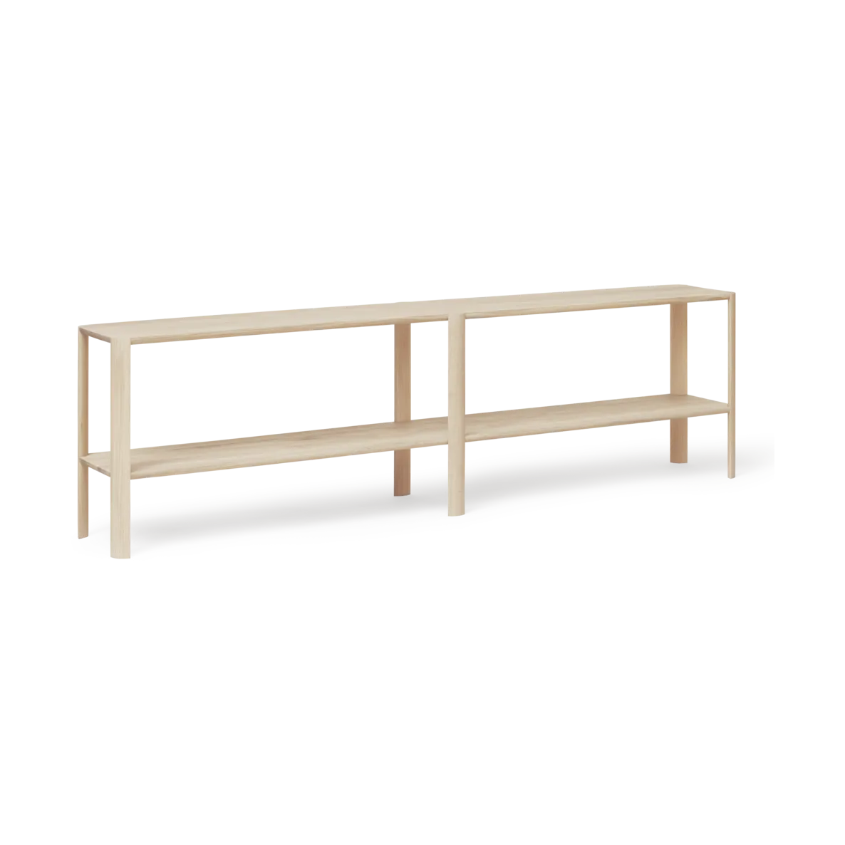 Leaf plankrek 2 planken 57x200 cm, Wit eiken Form & Refine