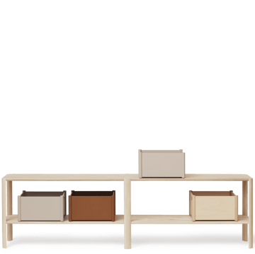 Leaf plankrek 2 planken 57x200 cm - Wit eiken - Form & Refine