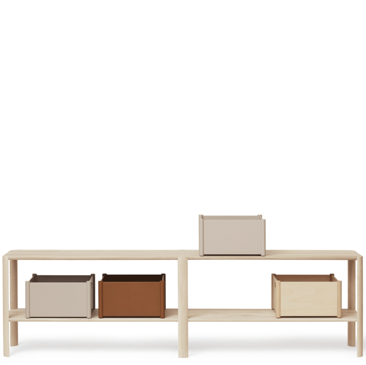 Leaf plankrek 2 planken 57x200 cm, Wit eiken Form & Refine