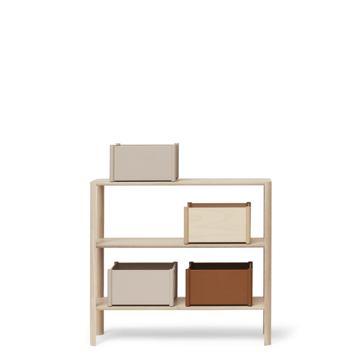 Leaf plankrek 3 planken 92x100 cm, Wit eiken Form & Refine