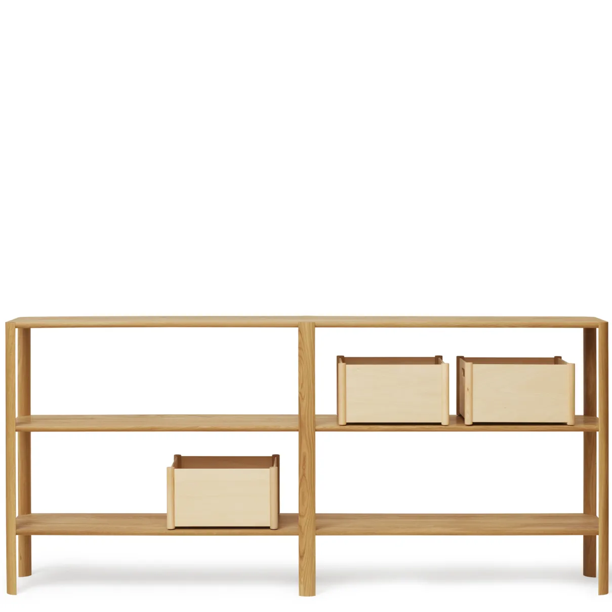 Leaf plankrek 3 planken 92x200 cm, Eikenhout Form & Refine