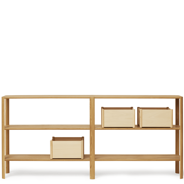 Leaf plankrek 3 planken 92x200 cm, Eikenhout Form & Refine