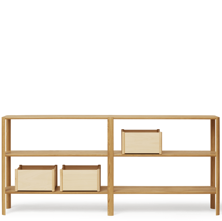 Leaf plankrek 3 planken 92x200 cm, Eikenhout Form & Refine