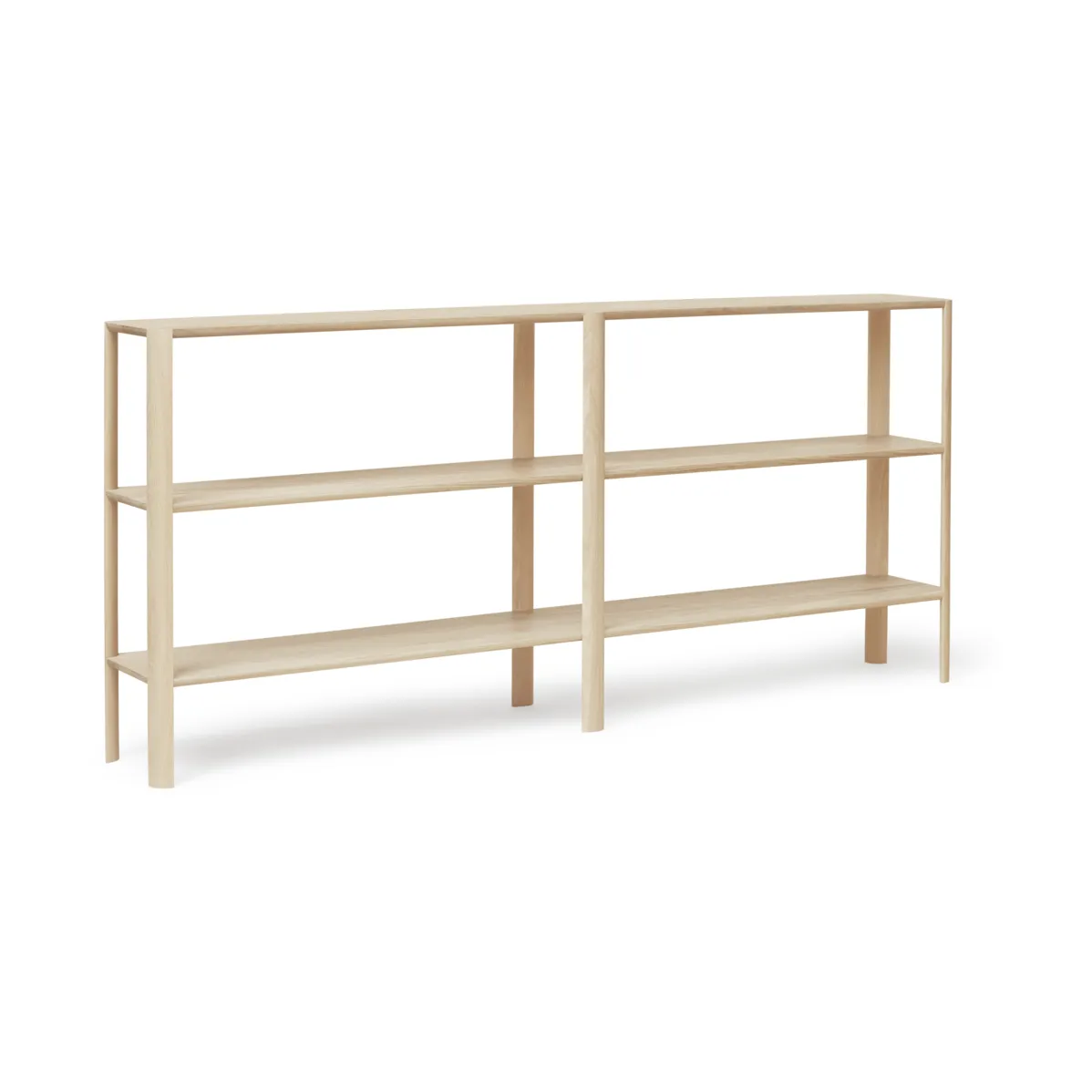 Leaf plankrek 3 planken 92x200 cm, Wit eiken Form & Refine