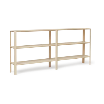 Leaf plankrek 3 planken 92x200 cm - Wit eiken - Form & Refine