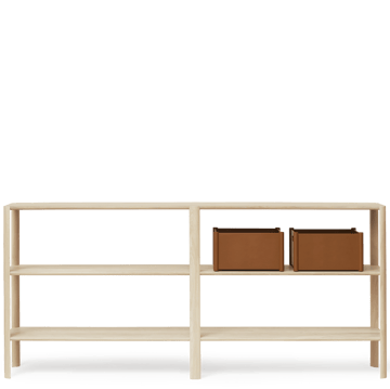 Leaf plankrek 3 planken 92x200 cm - Wit eiken - Form & Refine