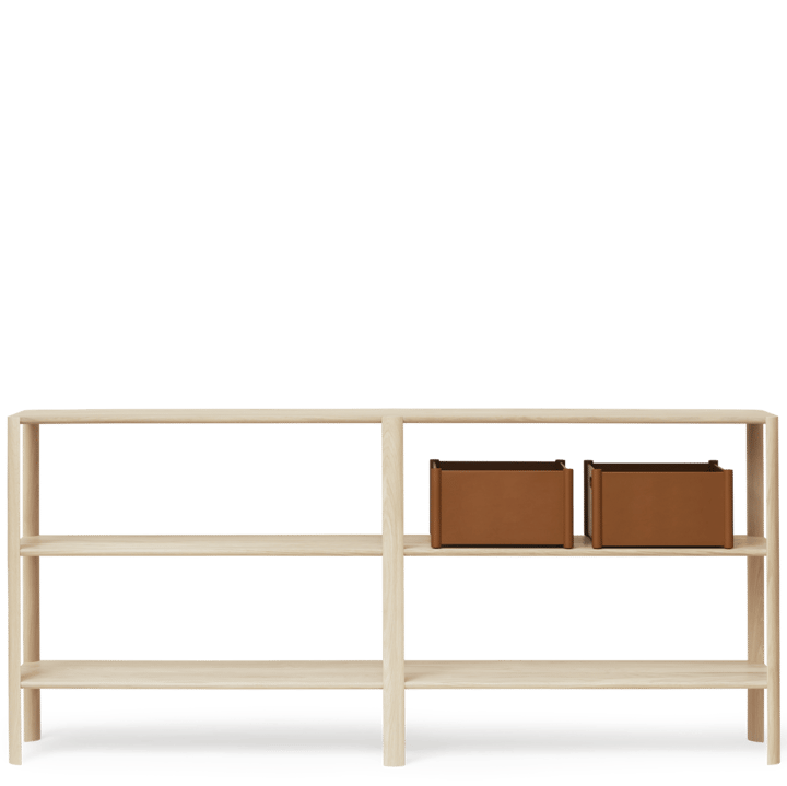 Leaf plankrek 3 planken 92x200 cm, Wit eiken Form & Refine