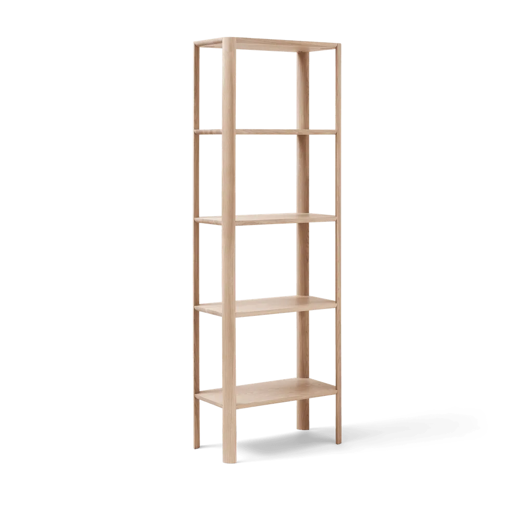 Leaf plankrek 5 planken 55x162 cm, Wit eiken Form & Refine